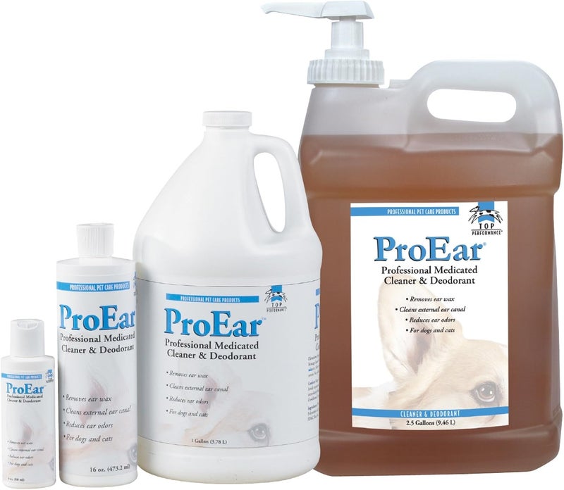 Top Performance ProEar Professional Medicated Ear Cleaner for Dogs - 1 Gallon - Image 4