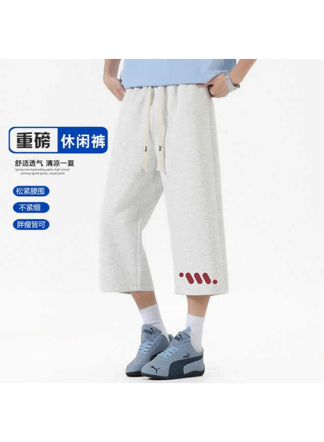 Baleno Youth Seven-pants Summer Simple Comfortable Fashion Printed Versatile Casual Joggers Drawstring Straight Loose Fit - Image 4