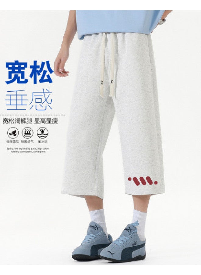 Baleno Youth Seven-pants Summer Simple Comfortable Fashion Printed Versatile Casual Joggers Drawstring Straight Loose Fit - Image 1