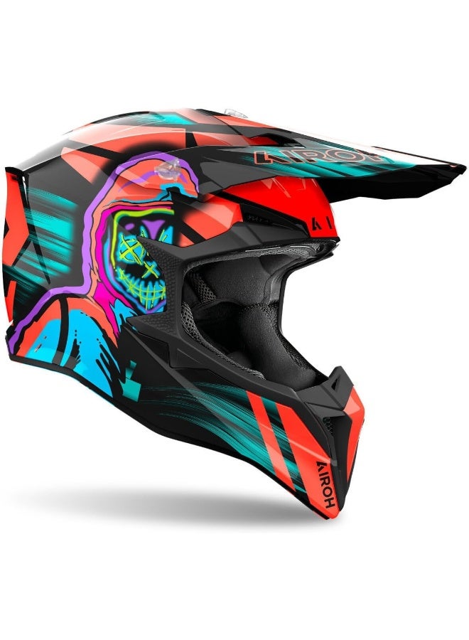 Airoh خوذة ورااب سايبر أورانج لامعة M - Image 2