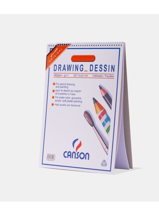 CANSON Drawing papers for The Artist 180 GSM - 29.7X 42 CM, 15 Sheets - Image 2