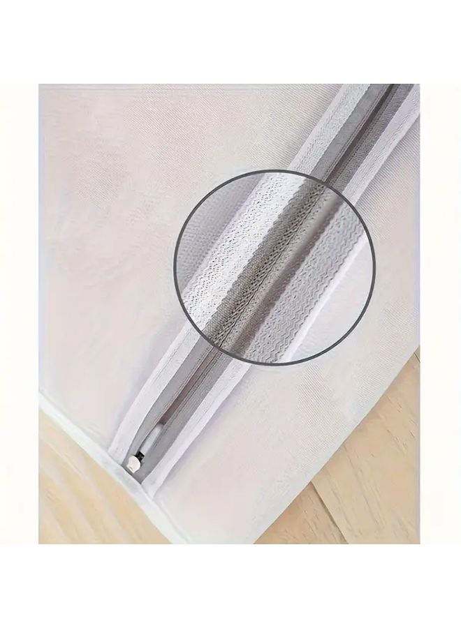 كيس غسيل قابل لإعادة الاستخدام لحساسات الملابس بسحاب، مقاس صغير 11.81 × 15.75 بوصة، شبكي - Image 5