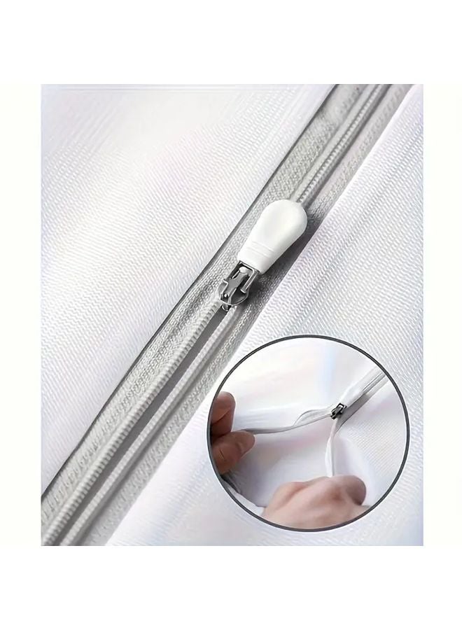 كيس غسيل قابل لإعادة الاستخدام لحساسات الملابس بسحاب، مقاس صغير 11.81 × 15.75 بوصة، شبكي - Image 3