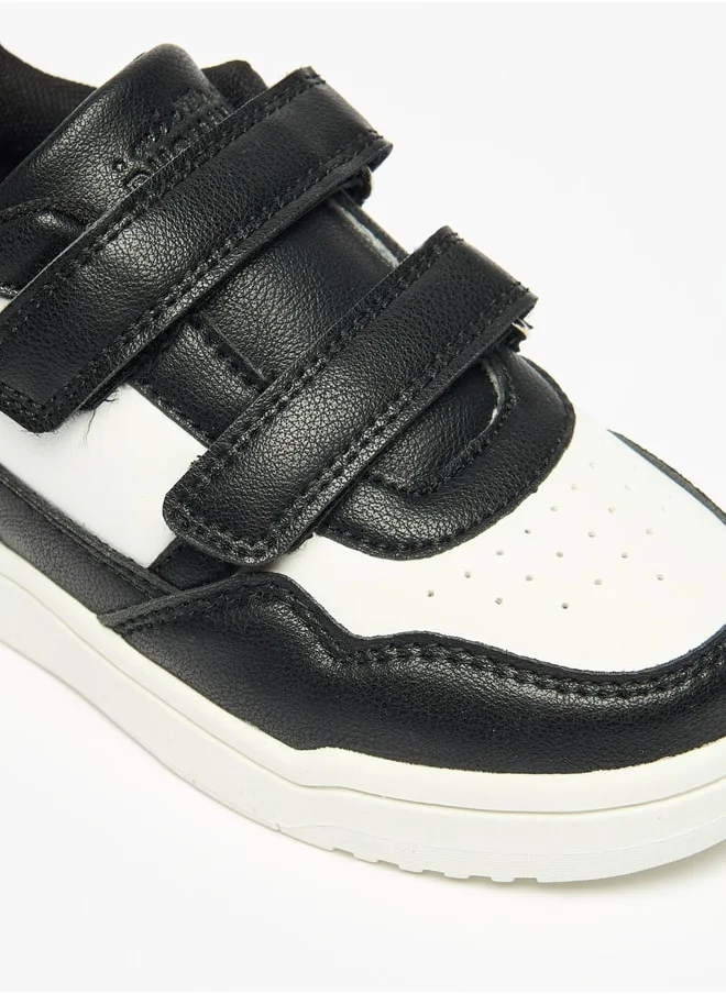 دوتشيني Boys Mister Colourblock Sneakers with Hook and Loop Closure