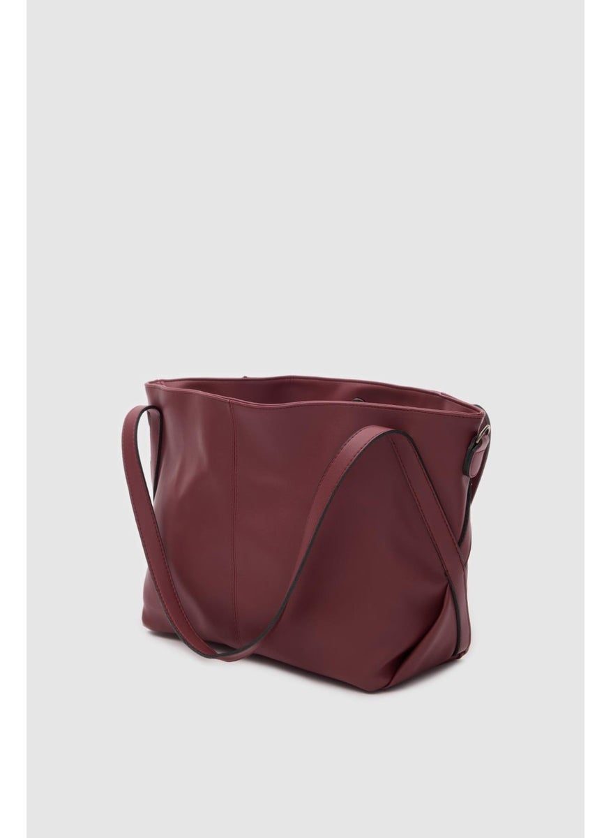 Shule Bags Basic Shoulder Bag Marguet Claret Red  - Image 3