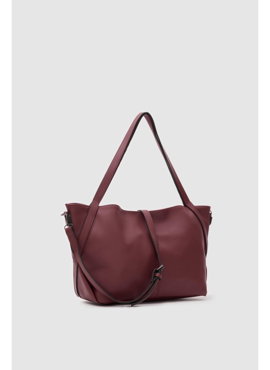 Shule Bags Basic Shoulder Bag Marguet Claret Red  - Image 2