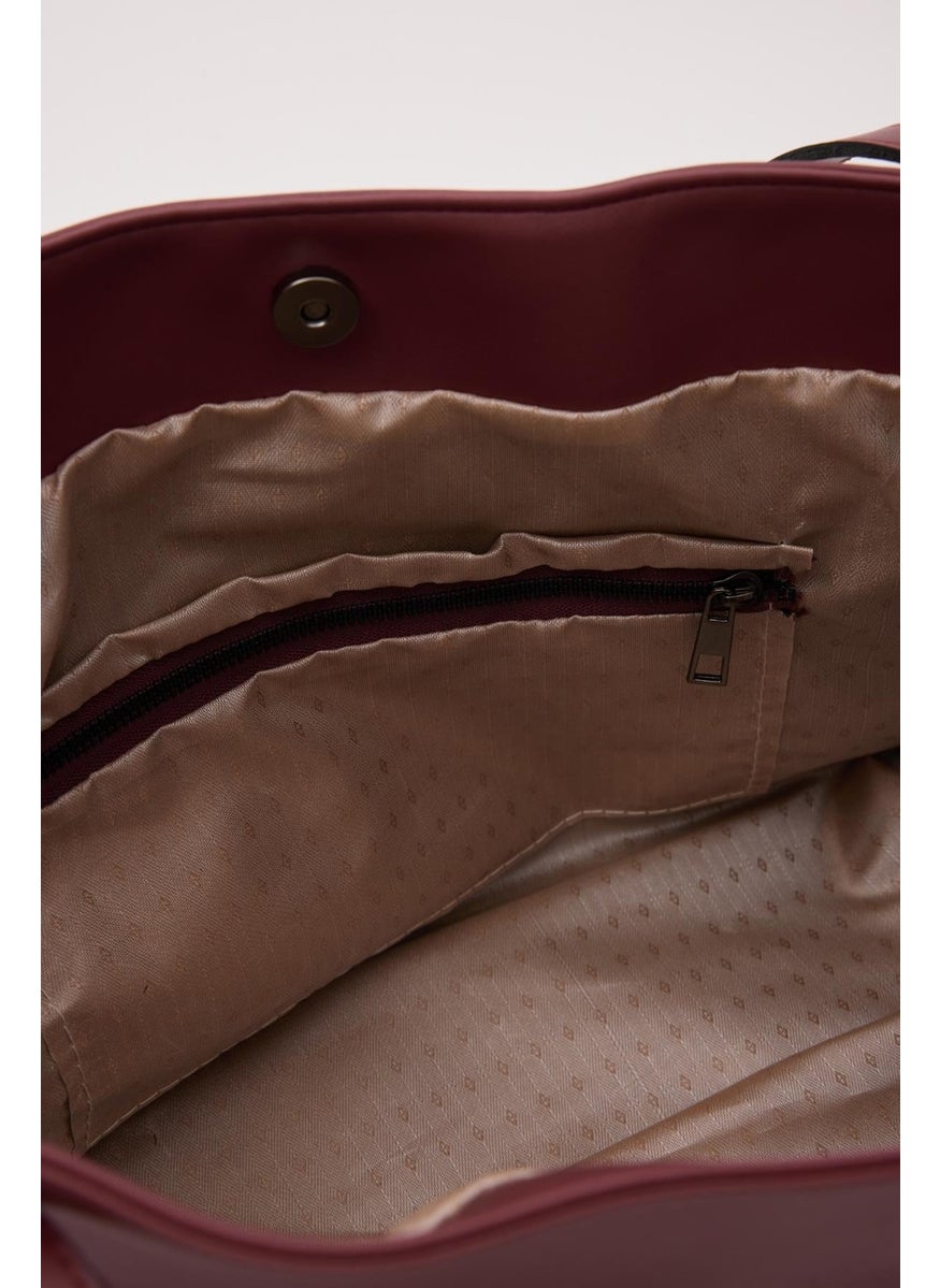 Shule Bags Basic Shoulder Bag Marguet Claret Red  - Image 5