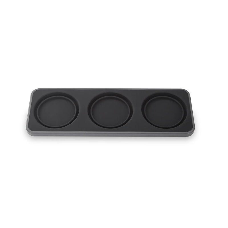 FinaMill Slate Trio Stackable Tray Spice Rack for 3 FinaMill Pods Durable Kitchen Organizer for Spice Grinder BPAFree Easy to Clean Keeps Spices Neat and Accessible Home and Kitchen Gift Ideas