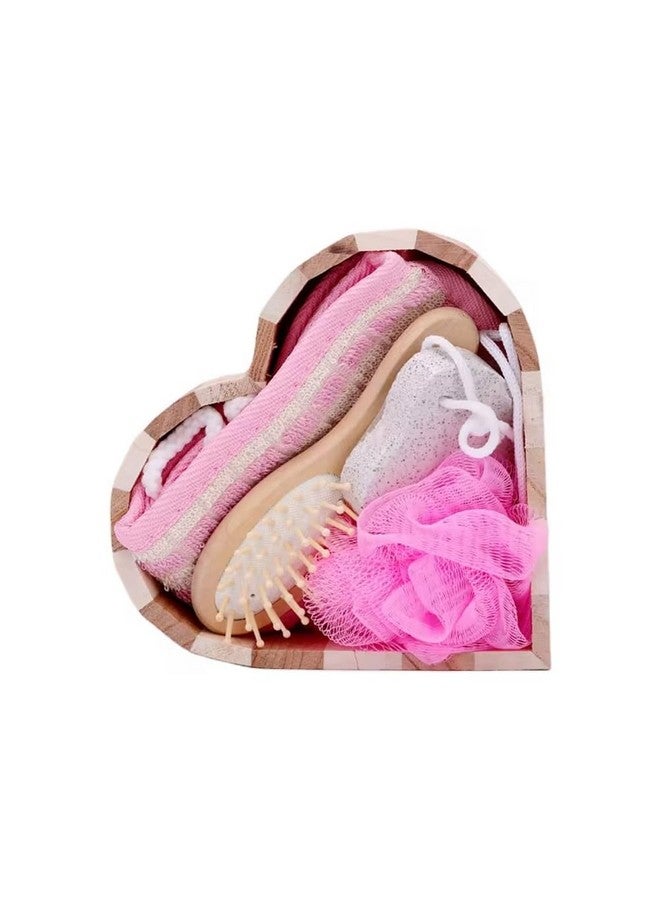 Evona Body Wash Cleaning Brush Kit for Beautiful Skin l Care Bathing Product Women Basket Spa Kit l Shower Bath Spa Gift Set l Pumice Stone Comb Deep Cleaning Bathing l Shower Exfoliating Kit - Image 1