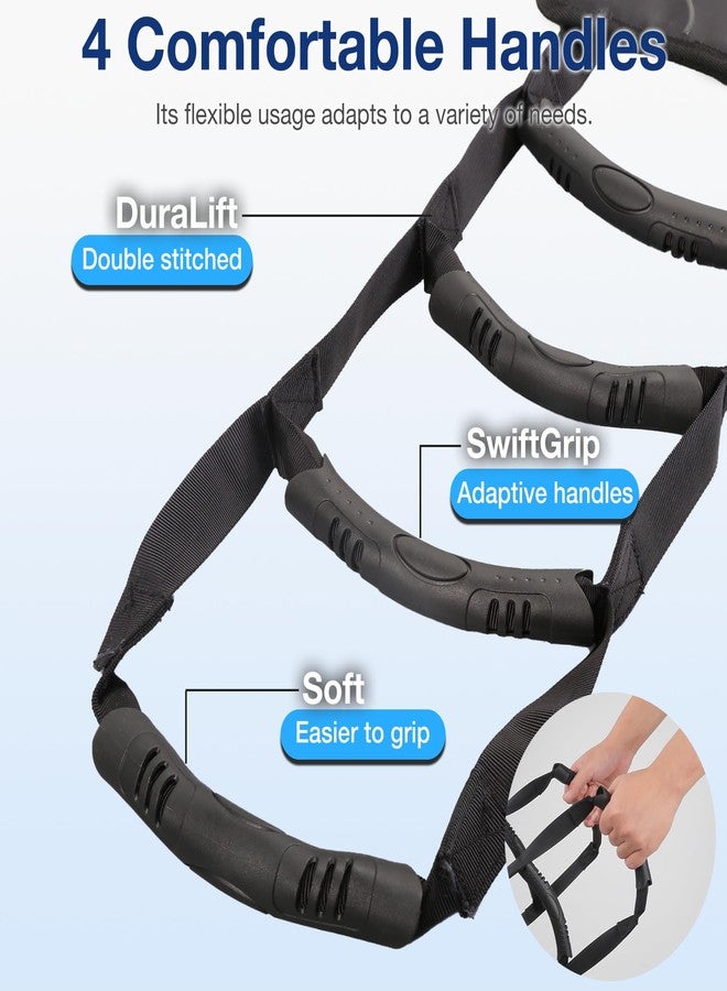 Whlicks Transfer Sling for Elderly, Seniors, Disabled, Adult Safety Heavy Duty Patient Lift with Handle and Pad, Lift Mobility Belt for Bed Wheelchair Car Commode - Image 3