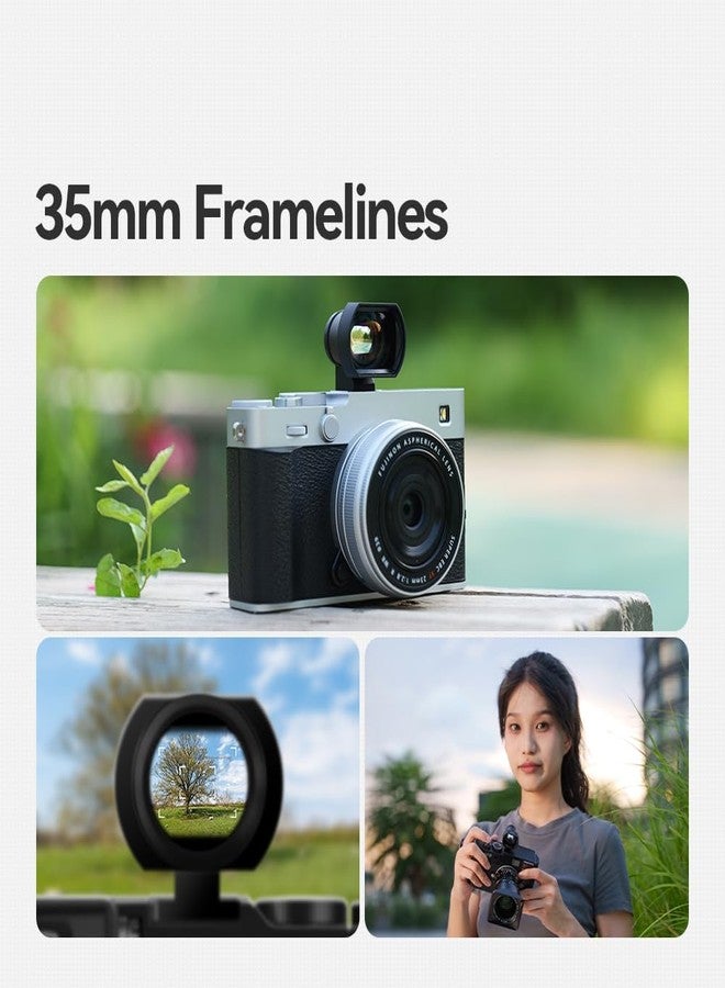 TTArtisan 35mm Viewfinder with Precise Framelines Compatible with Universal Cold Shoe Mount Compatible with Ricoh GR2, GR3, GR4, Panasonic S9, Leica, Furenda M Rangefinder Camera - Image 5