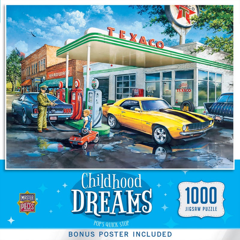 MasterPieces - 1000 Piece Jigsaw Puzzle, Popâ€™s Quick Stop, Fun for Adults, Family, Kids, Matte Finish, 19.25" x 26.75" - Image 1