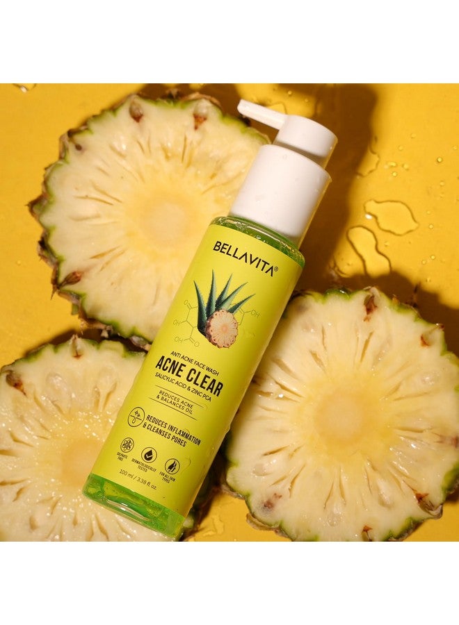 Bella Vita Organic BELLAVITA Salicylic Acid & Niacinamide Anti-Acne Face Wash | Power of 6 Actives | Treats Active Acne for Pimples | Sulphate & Paraben Free | Oily & Acne Prone Skin | 100 ml - Image 2