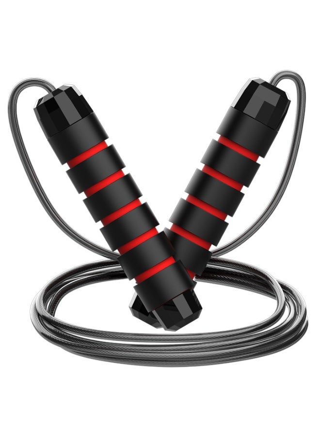 MIMOE Jump Rope with Ball Bearings & Adjustable Steel Cable, Tangle-Free Speed Skipping Rope with Foam Handles for Fitness, Cardio, Boxing, Crossfit & Home Workout - Image 1