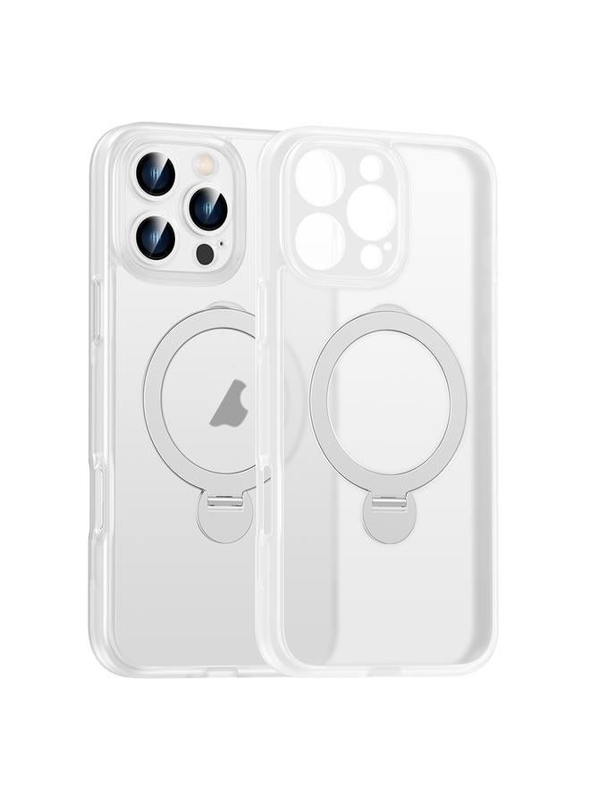 S-TOP Case For iPhone 12 Pro Max Matte Texture 360 Degree Rotary Tone Holder MagSafe Phone Case - Image 1