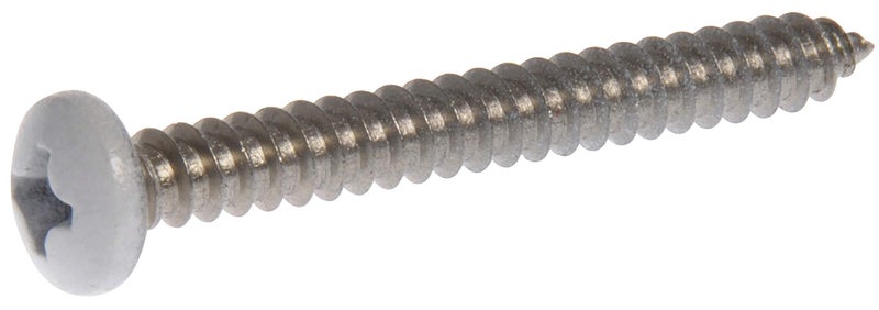 Hillman 44446 8 x 2-1/2-Inch White Pan Head Phillips Sheet Metal Screw, Stainless Steel, 15-Pack - Image 5