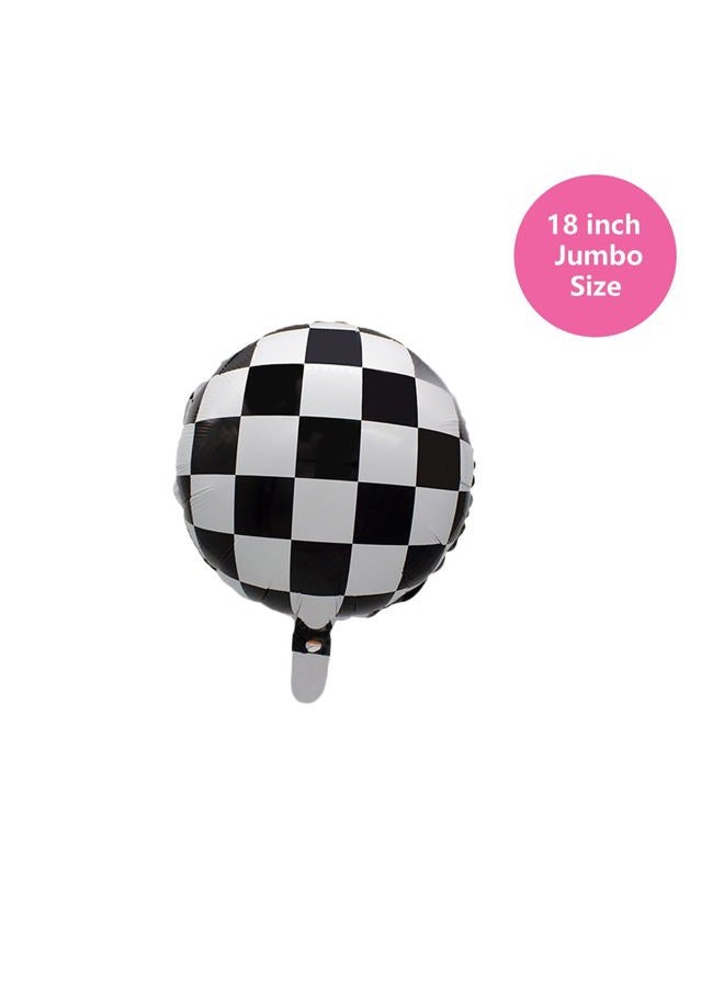 100% LIKED Two Cool Balloon Set, 40” Black Two|Black & White Smiley Face Latex |Checkered Foil for Two Cool Birthday Decorations, Smiley Face Party Deco, Baby Shower,2nd Birthday Party Supplies - Image 3