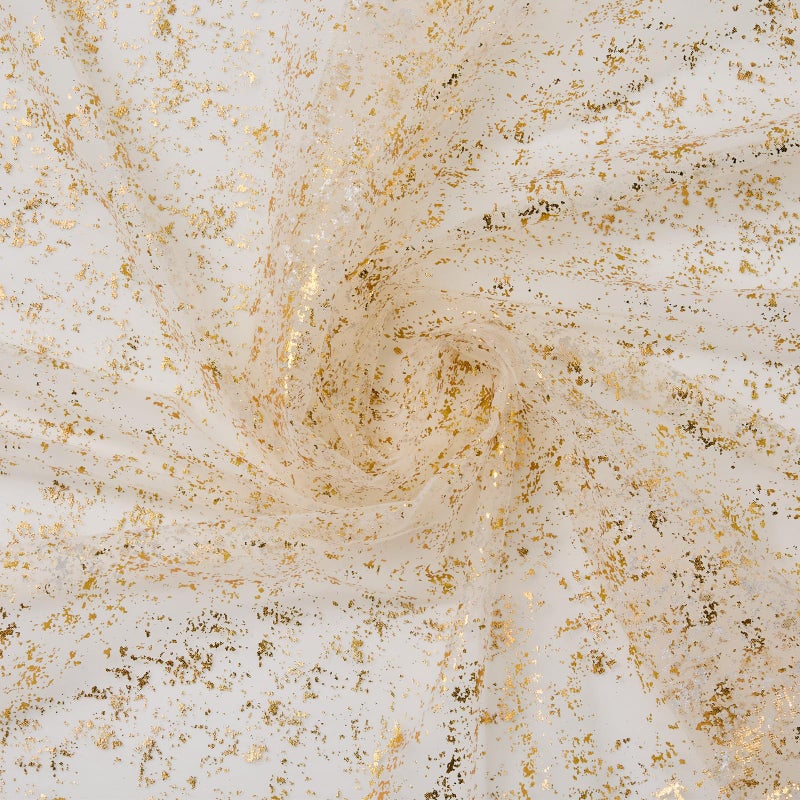YLUSUJAKX 6 Packs Gold Table Runners 10 Ft, Sheer Cheese Cloth Tulle Birthday Decorations, Gold Foil Sequin Table Decoration Centerpiece for Party Birthday Wedding Anniversary Christmas - Image 3