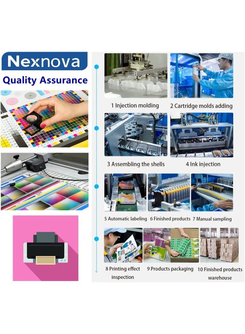 NexNova® ink 112 for EPSON for EcoTank ink Pack of 5-Pack Combo Set Black Cyan Magenta Yellow for L6550 L6570 L6580 L11160 L15150 L15160 M15140 - Image 5
