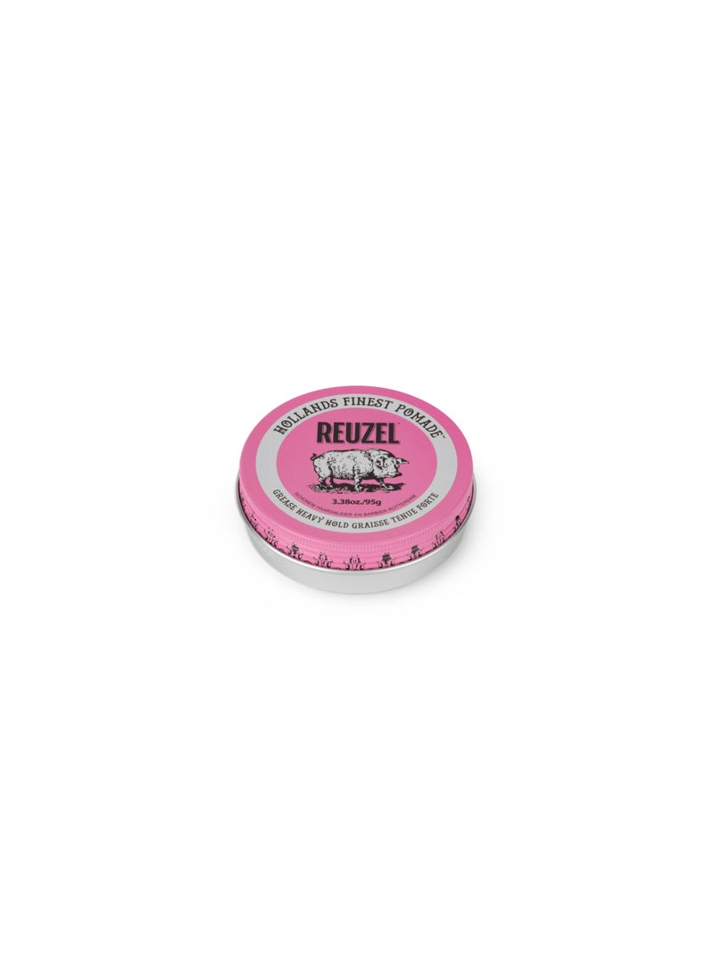 Reuzel Pink Heavy Grease - 3.38oz/95g - Image 1