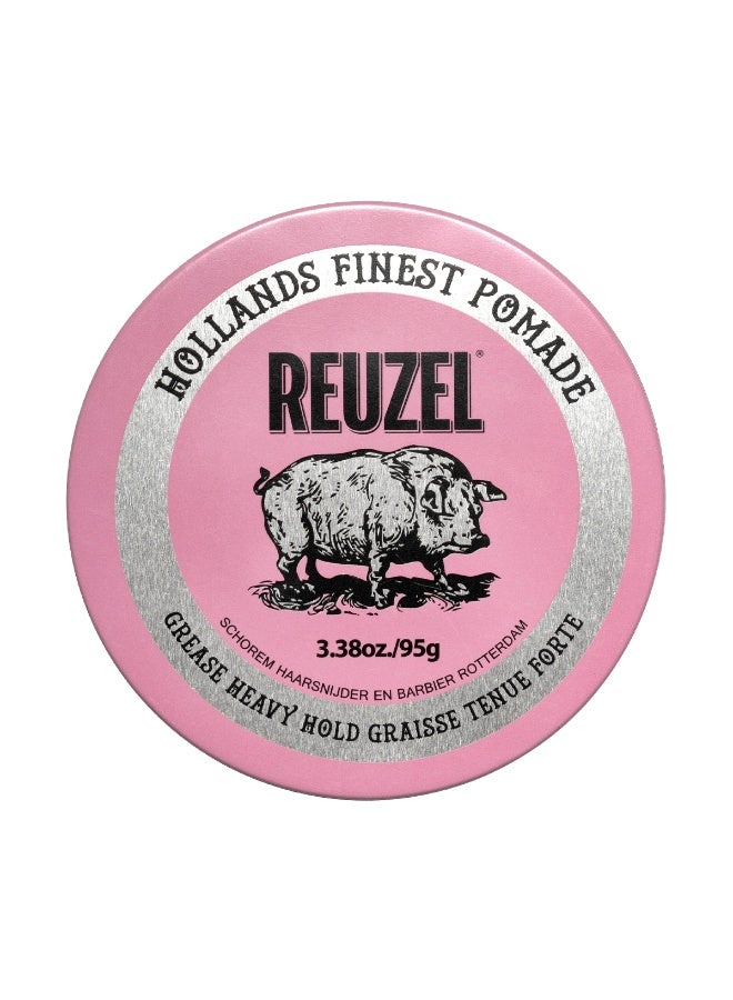Reuzel Pink Heavy Grease - 3.38oz/95g - Image 3