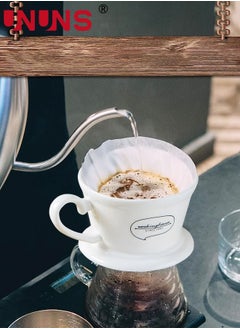 UNUNS V60 Pour Over Coffee Dripper,Paper Cone Filters,Ceramic Slow Brewing Accessories For Home,Cafe,Restaurants  - Image 4