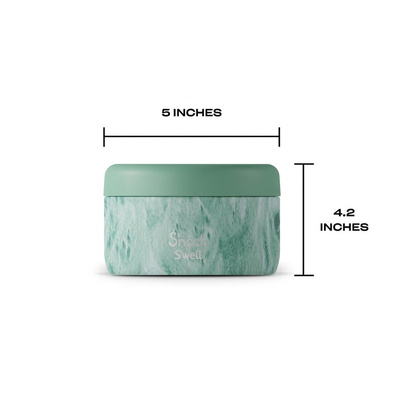 S'well S'nack Stainless Steel Food Container - 10 Oz - Peppermint Tree - Double-Layered Insulated Bowls Keep Food Cold for 10 Hours and Hot for 4 - BPA-Free - Image 2