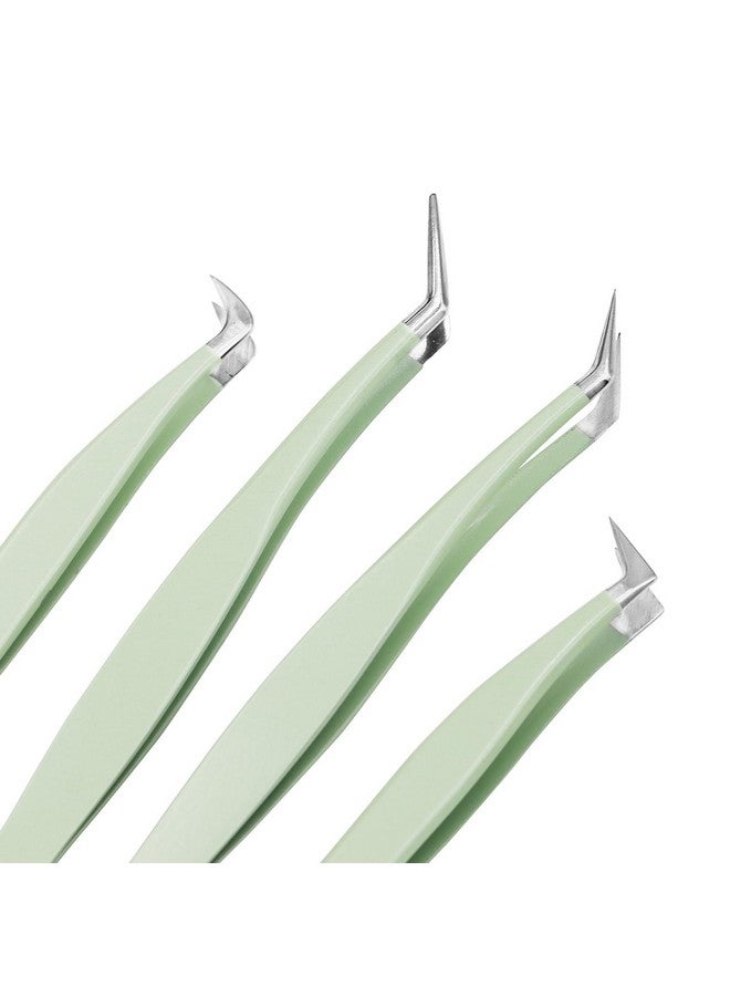 بودير مينسر ملقط رموش من بوديرمينسر، 4 قطع، على شكل حرف D، أسود، بلاستيك، عصري - Image 3