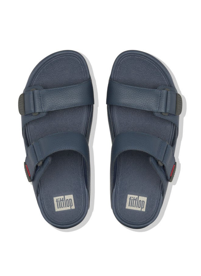 FitFlop - 049-256 Fitflop Mens Sandals Gogh Moc Slide L05-399 Navy - Image 1