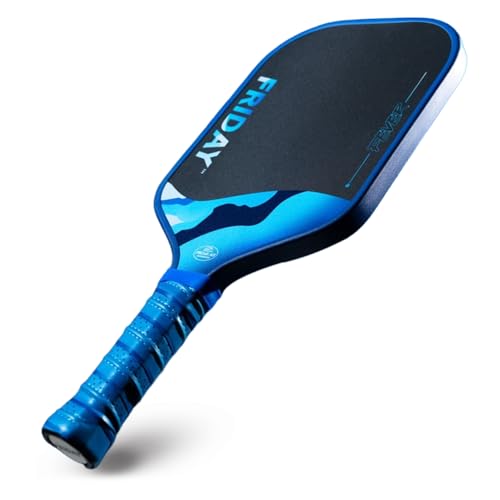 Friday Fever Paddle TripleLayer T700 Raw Carbon Fiber Gen 3 Construction DualEdge Foam USAP PBCoR 43 Certified Glacier 1 - Image 1