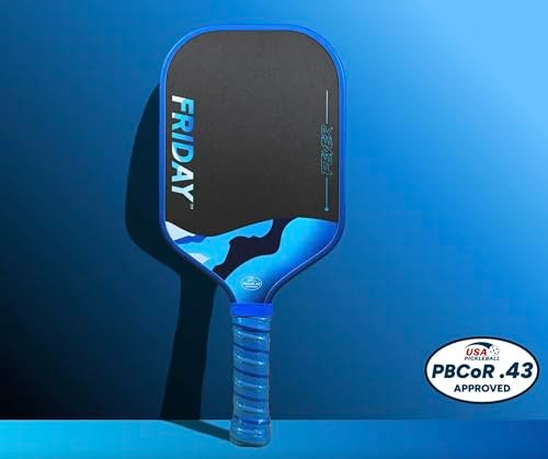 Friday Fever Paddle TripleLayer T700 Raw Carbon Fiber Gen 3 Construction DualEdge Foam USAP PBCoR 43 Certified Glacier 1 - Image 3