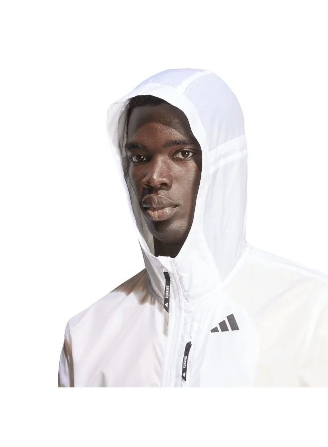 adidas جاكيت جري Otr E 3S أبيض للرجال مقاس XS