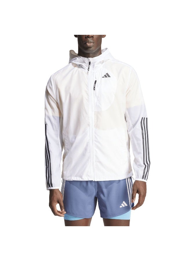 Adidas Adidas Otr E 3S Jkt White Running Jackets For Men Xs  - Image 4