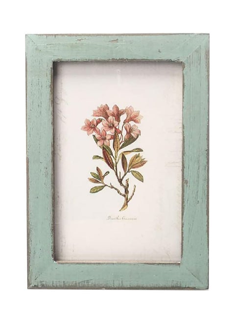 Rustic Wooden Photo Frame for Tabletop and Wall Display, Light Blue Decorative Picture Frame for Home Gallery and Art