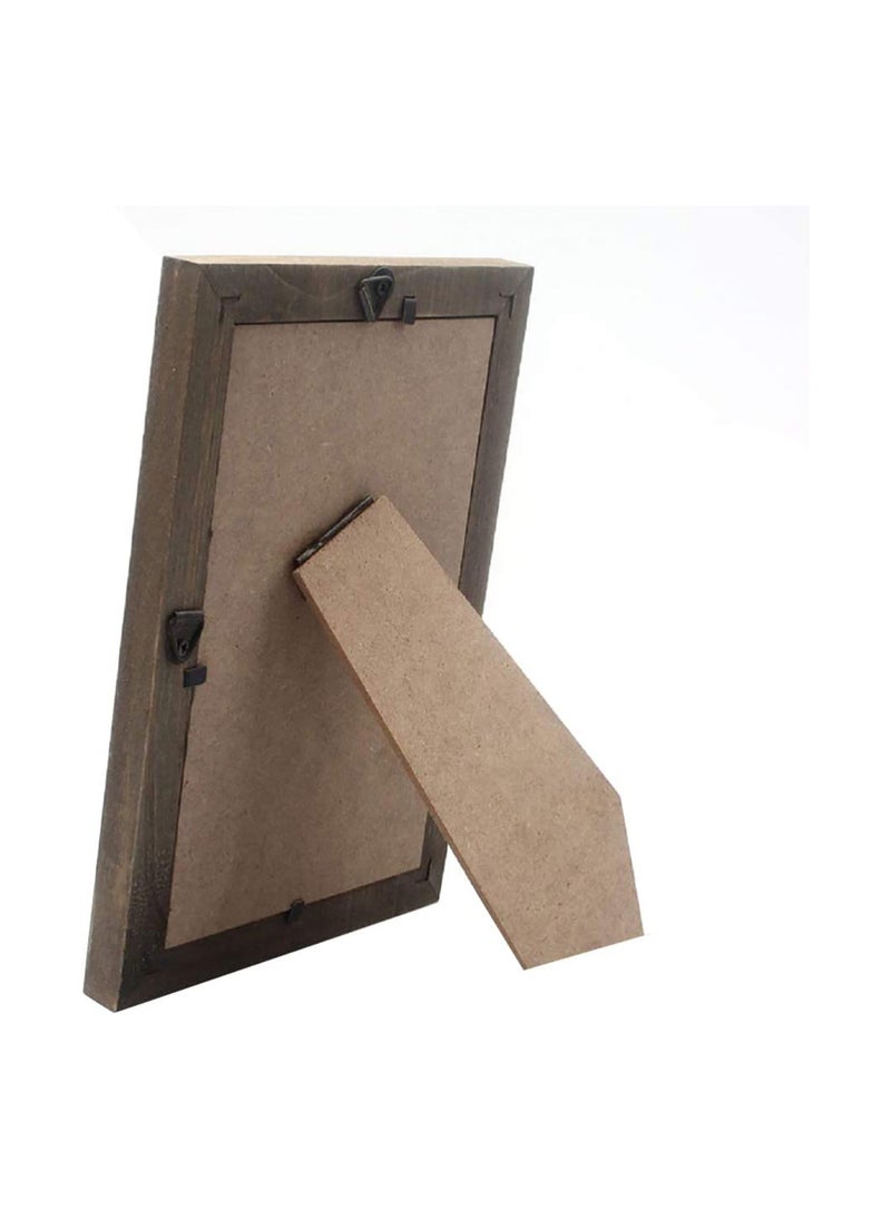 Rustic Wooden Photo Frame for Tabletop and Wall Display, Light Blue Decorative Picture Frame for Home Gallery and Art