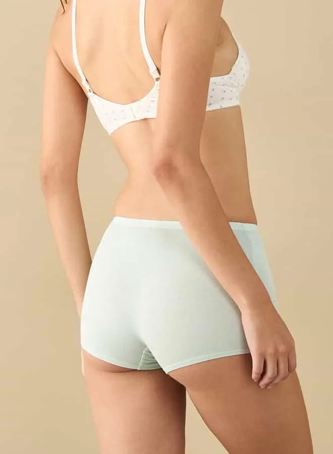Splash FAV Set of 5 - Plain Boyshorts with Elasticated Waistband