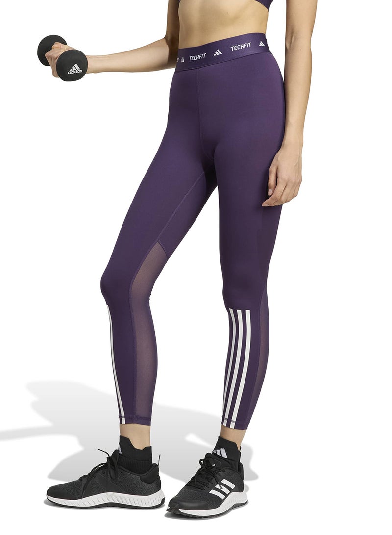 Adidas Techfit 3 Stripe 7/8 Leggings - Image 1