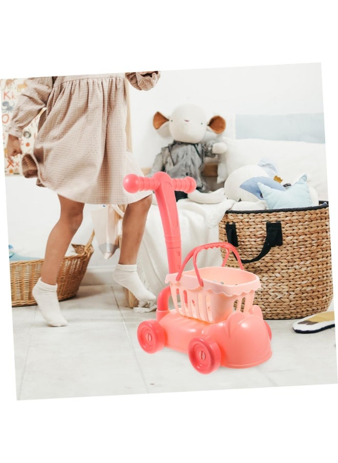 Vixplorn Kids Shopping Cart Toy - Supermarket Trolley with Pretend Food & Accessories, Role Play Educational Gift for Toddlers, Play Kitchen Pretend Set, Durable Plastic Baby Carriage  - Image 5