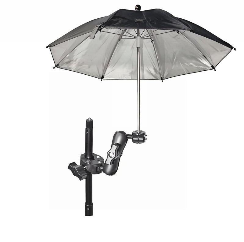 Fotoleey Camera Umbrella for Xbotgo - 50cm Professional Weather Shield for Photography with 360° Adjustable Clamp - Image 2