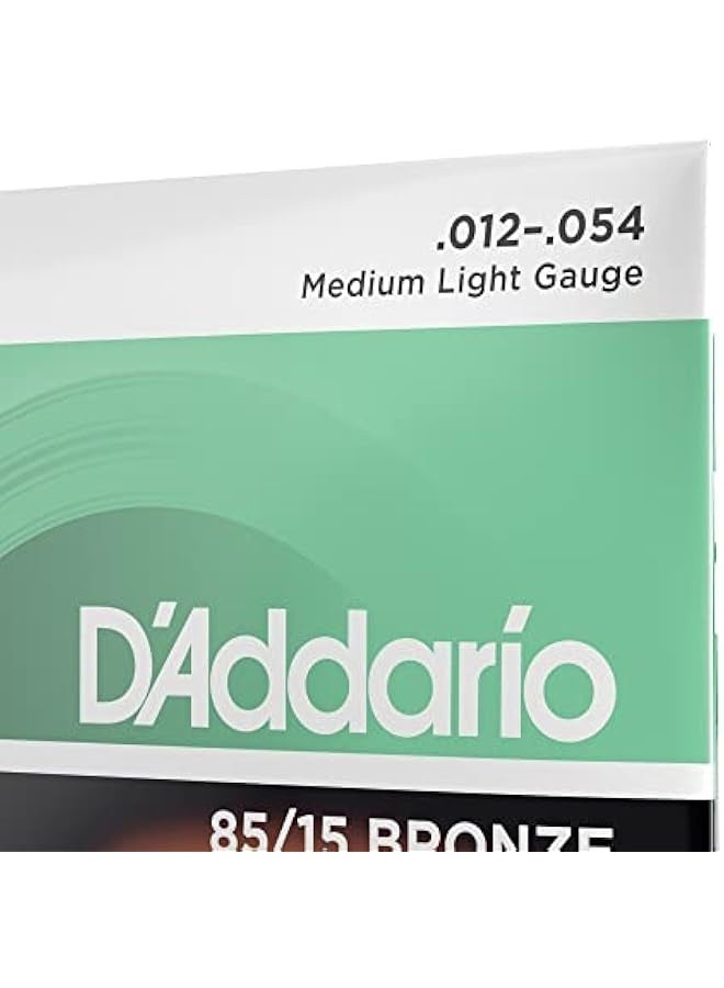 D'Addario Guitar Strings - Acoustic Guitar Strings - 85/15 Bronze - for 6 String Guitar - Full, Bright Tone - EZ920 - Medium Light, 12-54 - Image 4