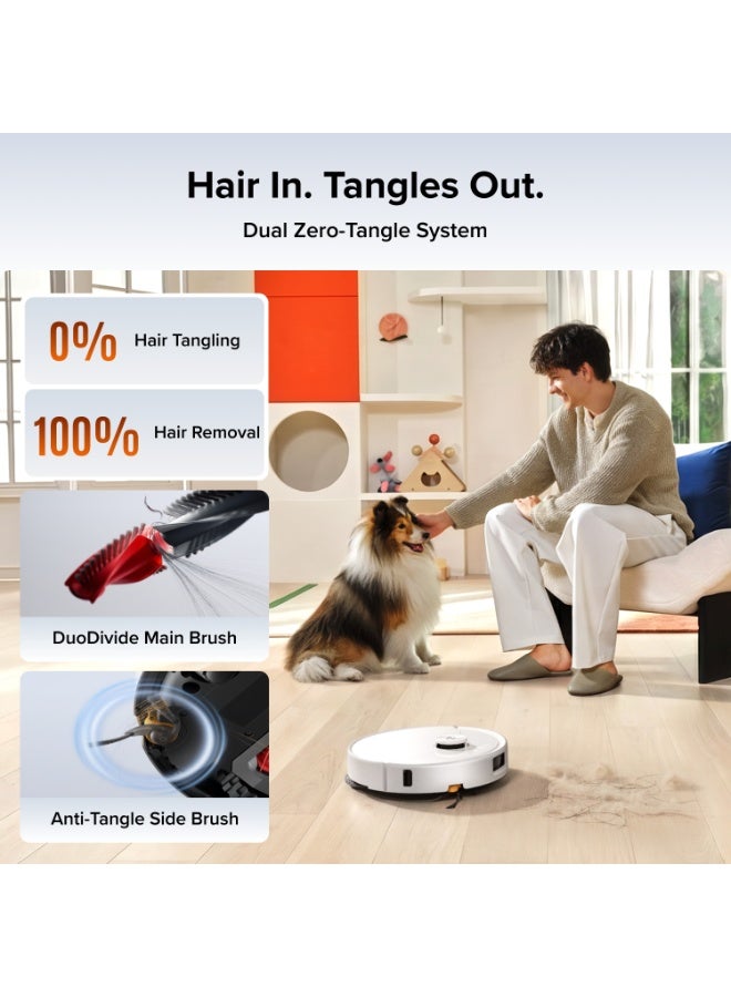 Roborock Qrevo 2 Pro Robot Vacuum Mop,20,000Pa,AI Obstacle Avoid,Dual Zero-Tangle Brushes,Retractable Edge Mop,15mm Lift Mops,All-in-One Dock,149℉ Hot Wash,Detachable Mops,113℉ Dry,Carpet & Pet Hair - Image 3