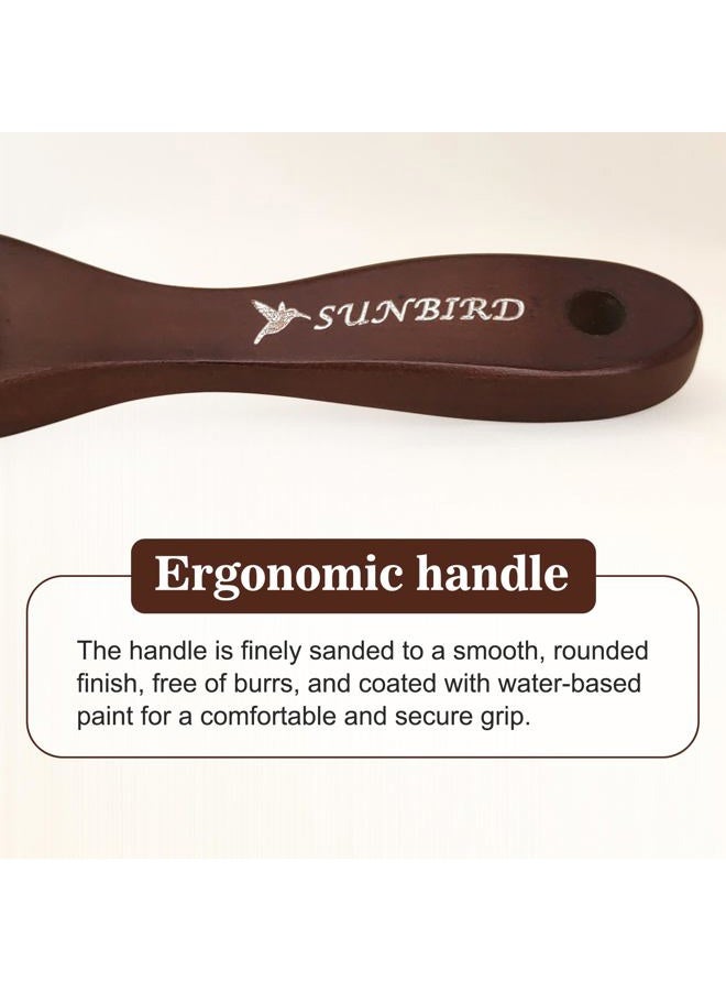 SUNBIRD Clothing Brush & Lint Remover for Clothes - for Sweaters, Suits, Cashmere, Wool, Velvet, Suede Jackets - Pet Hair Removal Brush with Natural Solid Wood Handle - Gentle Lint Brush - Image 5