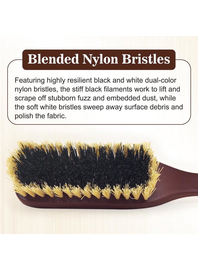 SUNBIRD Clothing Brush & Lint Remover for Clothes - for Sweaters, Suits, Cashmere, Wool, Velvet, Suede Jackets - Pet Hair Removal Brush with Natural Solid Wood Handle - Gentle Lint Brush - Image 4