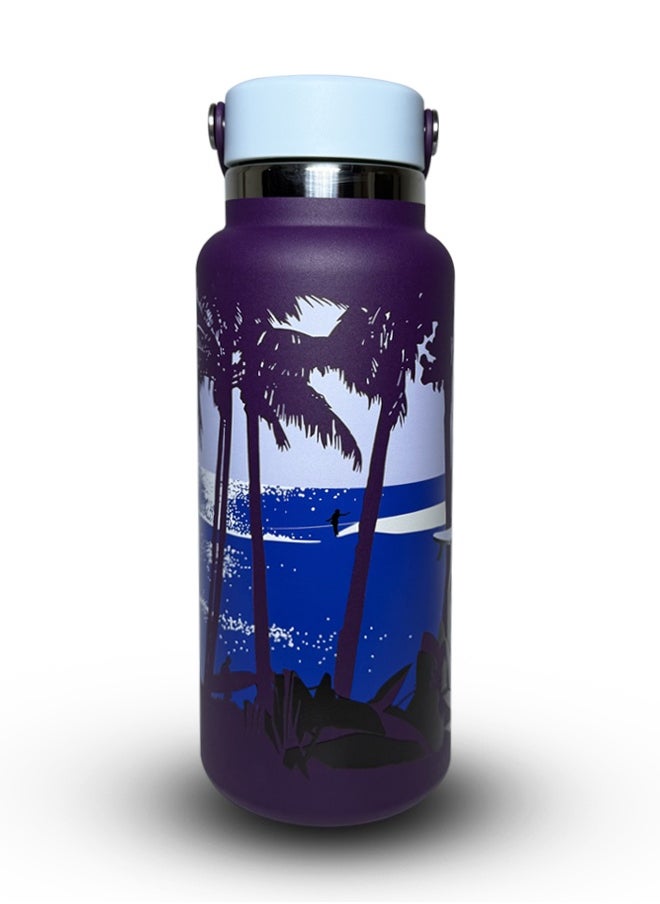 Hydro Flask 32OZ(946ml) Wide Mouth leakproof insulated stainless steel hot water bottle mug with sip lid for hot drinks, tea, coffee on the go to work, school, car, travel and sports  - Image 1