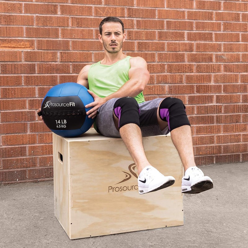 ProSourceFit ProSource Soft Medicine Balls for CrossFit Wall Ball and Full Body Dynamic Exercises, Color-Coded Weights: 6, 8, 10, 14, 20, 25 lb. - Image 2