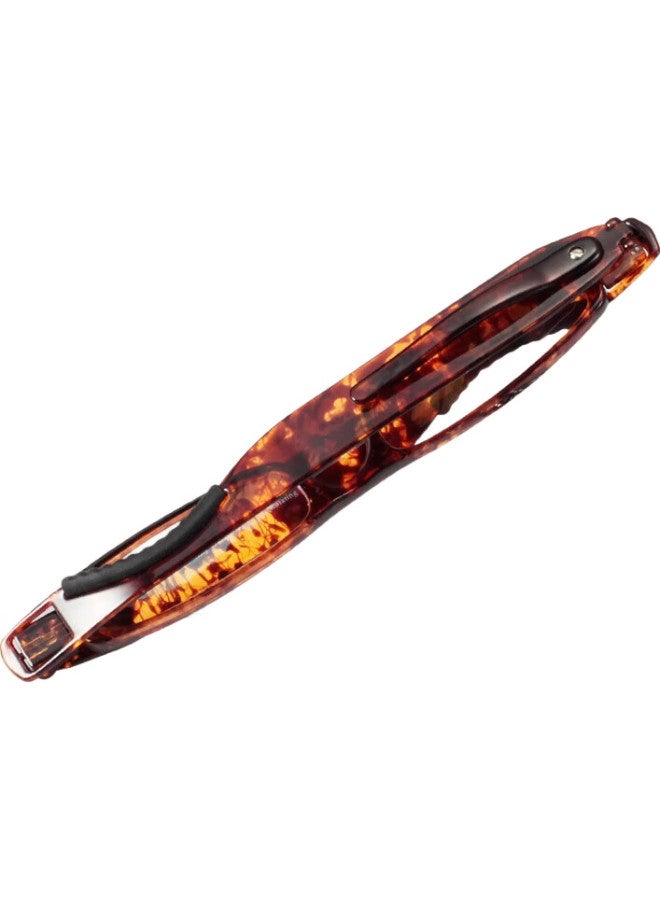 Funsonca Rotating Portable Folding Ultra-light Non-metal Men And Women Fashion Presbyopic Gl Imported Material 6107 Tortoiseshell Color +2.50 Strength - Image 2