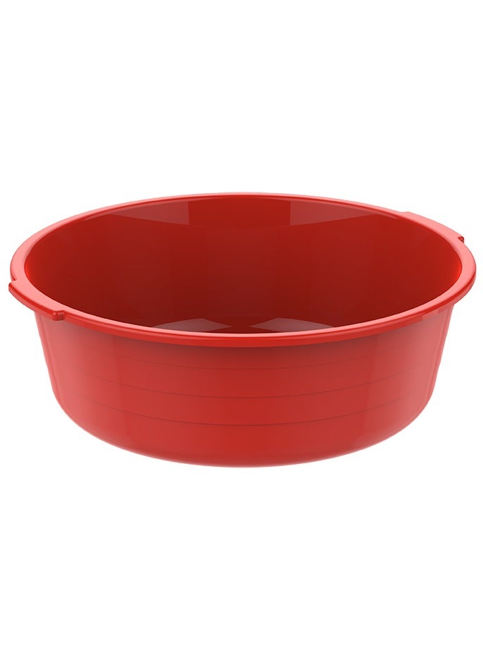 Cosmoplast Plastic Round Basin 16in - 14Ltr Tub Red Color - Image 1
