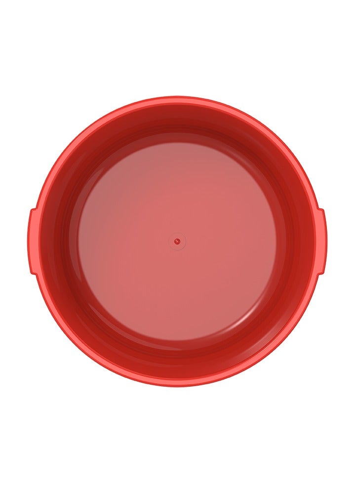 Cosmoplast Plastic Round Basin 16in - 14Ltr Tub Red Color - Image 2