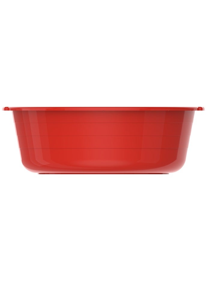 Cosmoplast Plastic Round Basin 16in - 14Ltr Tub Red Color - Image 3