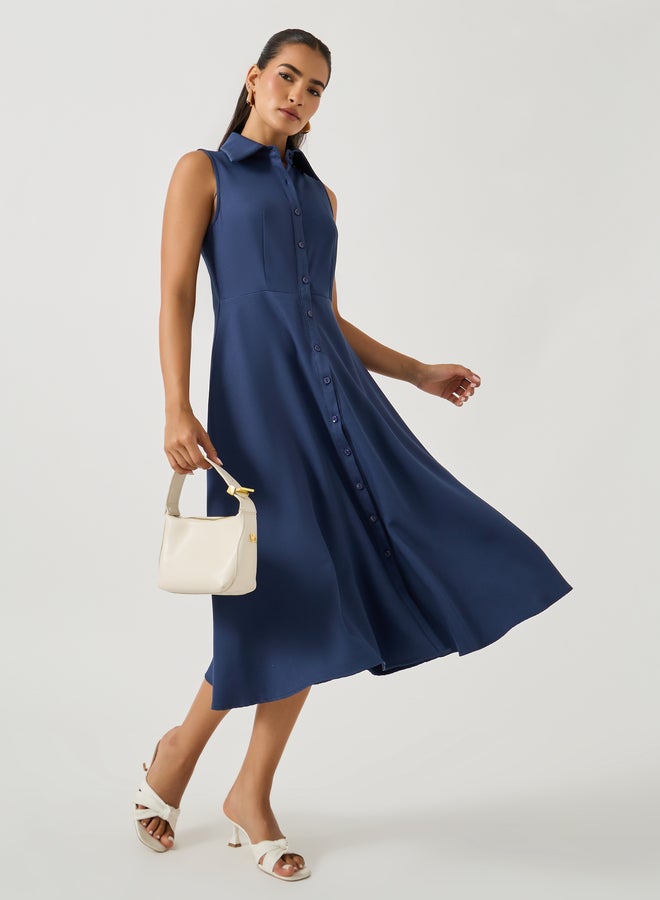 Styli Sleeveless Shirt Dress - Image 2